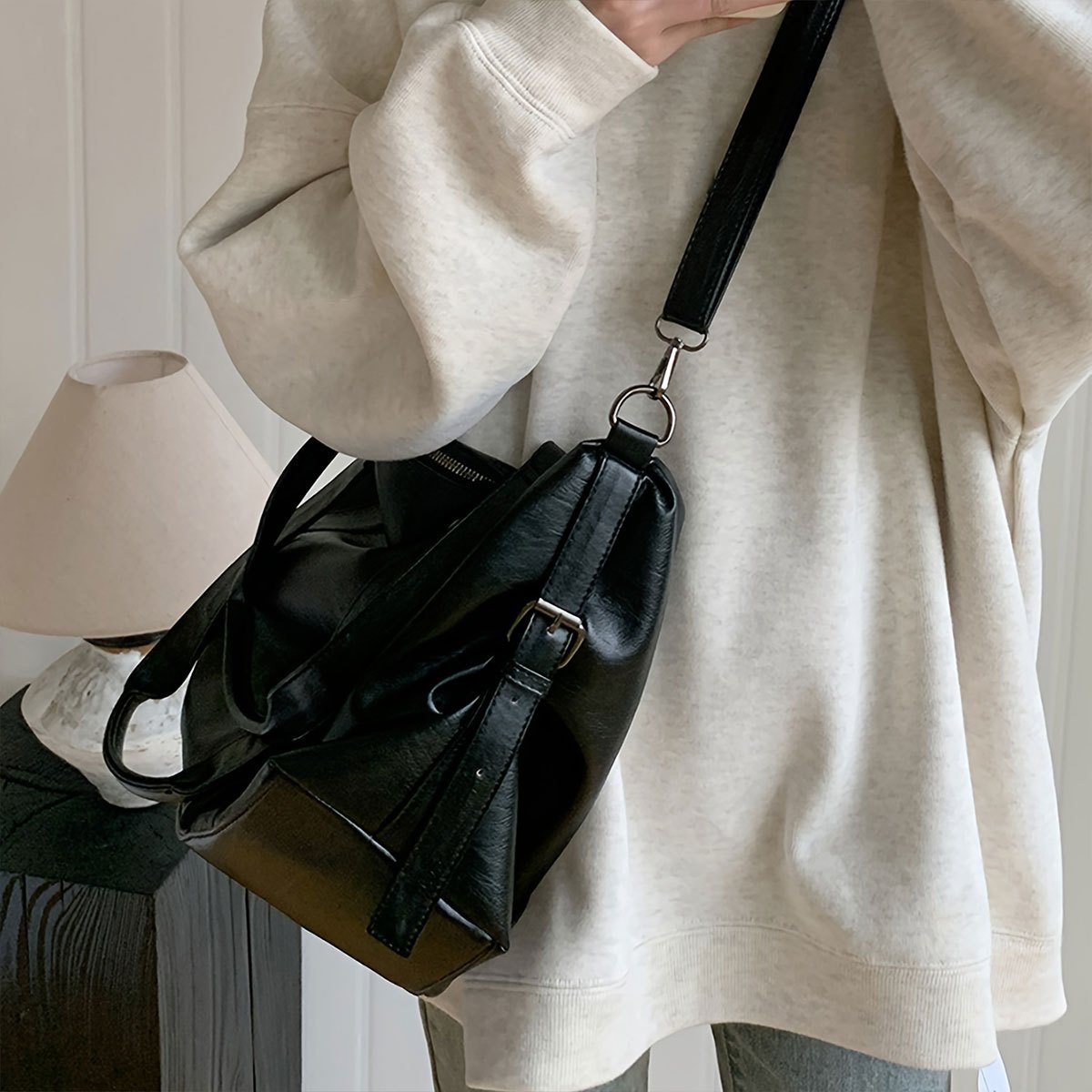 Sac de voyage femme cuir urbain résistant grande capacité