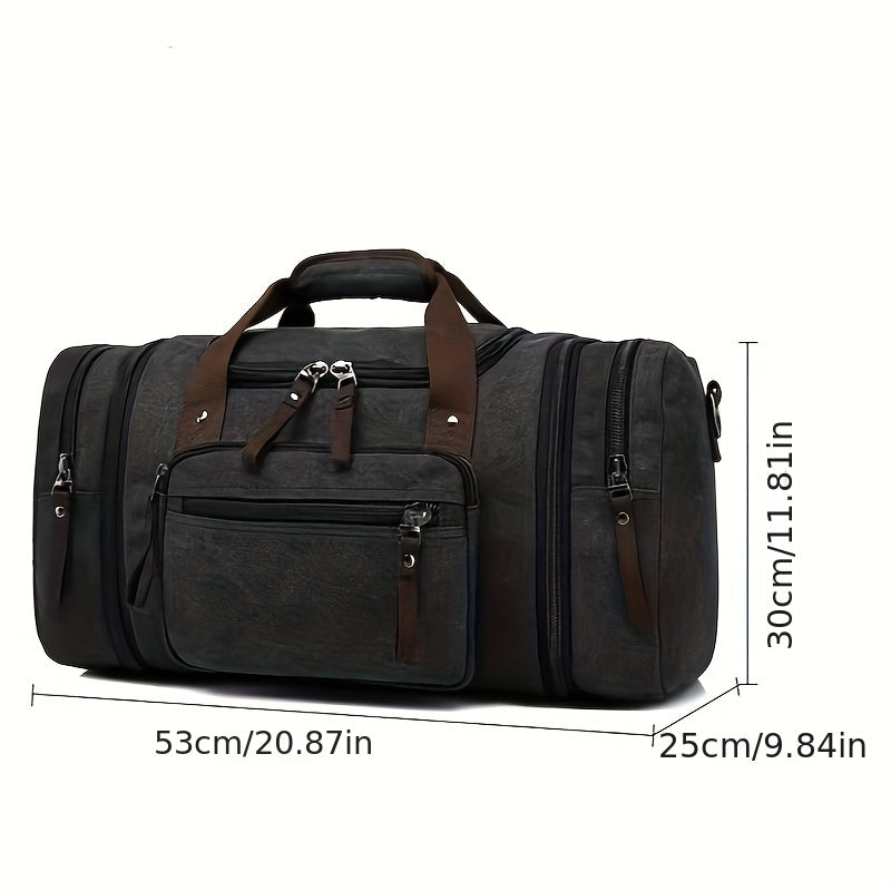 Sac week end homme toile durable grande capacité