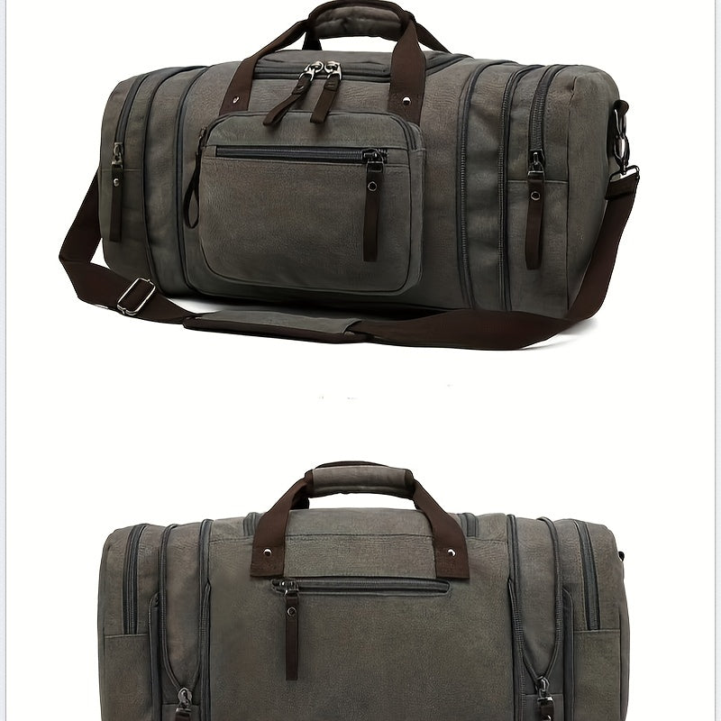 Sac week end homme toile durable grande capacité