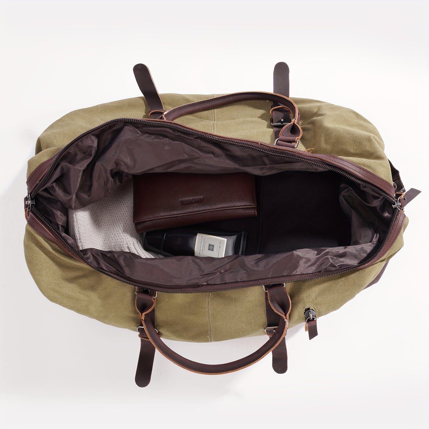 Sac week-end homme toile cuir tendance et durable