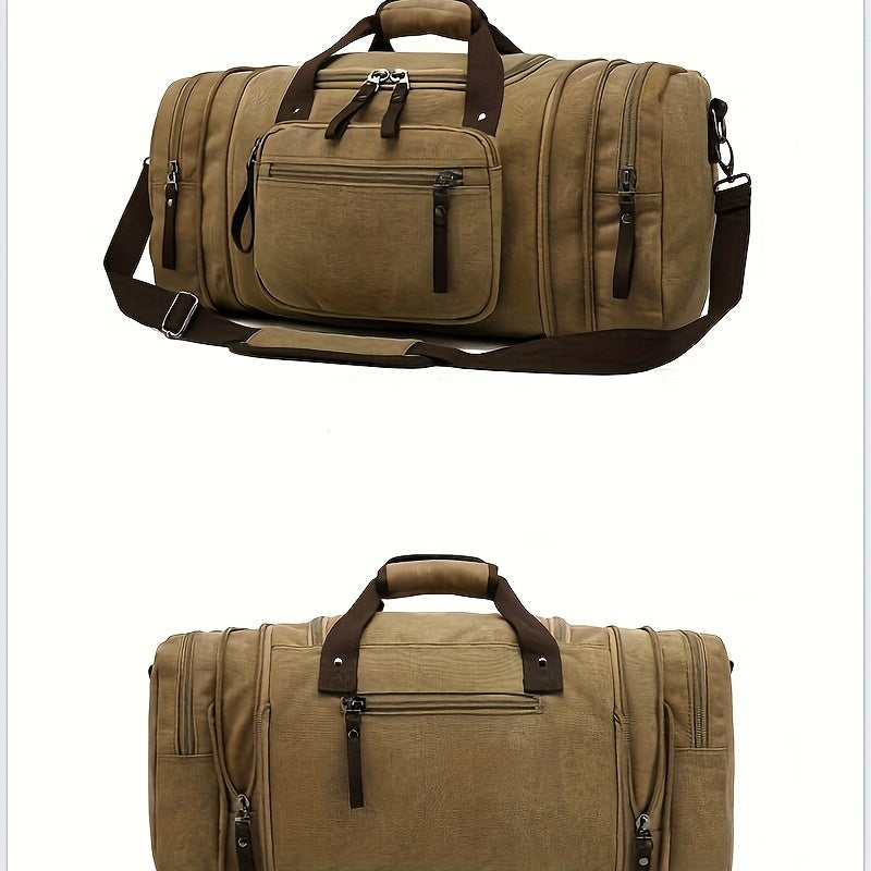 Sac week end homme toile durable grande capacité